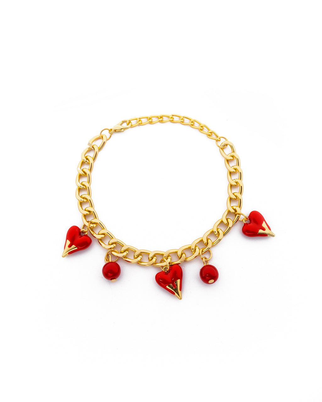 PULSERA DE CEREZA M6 ORO LAMINADO
