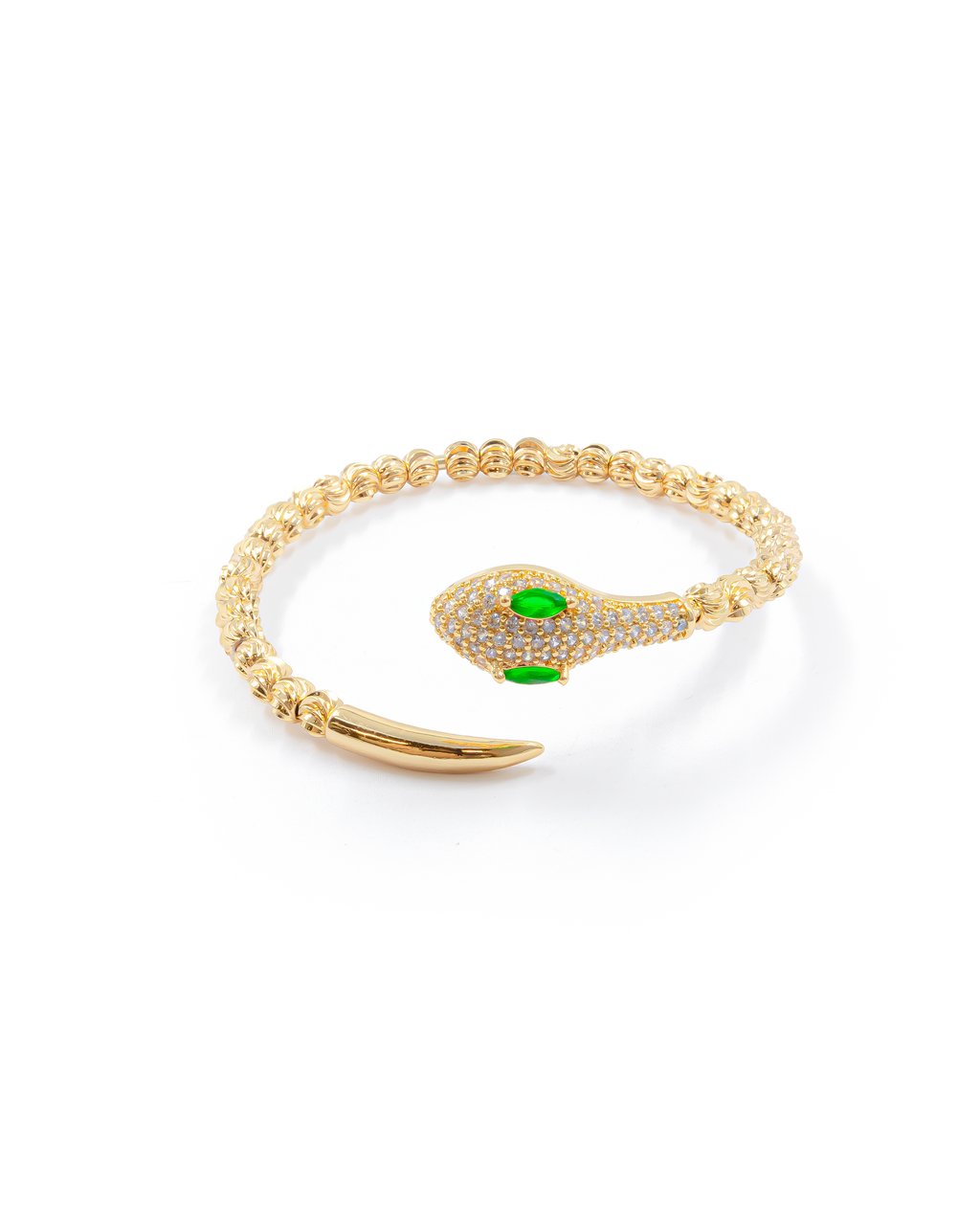 Brazalete Dorado con Piedras M9 Oro Laminado