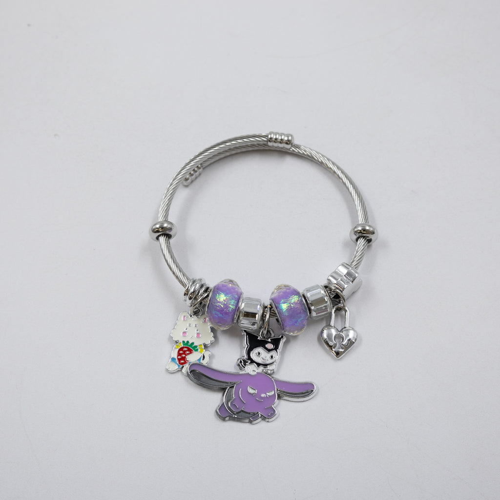 Pulsera tipo Pandora Plateados M2 Oro Laminado