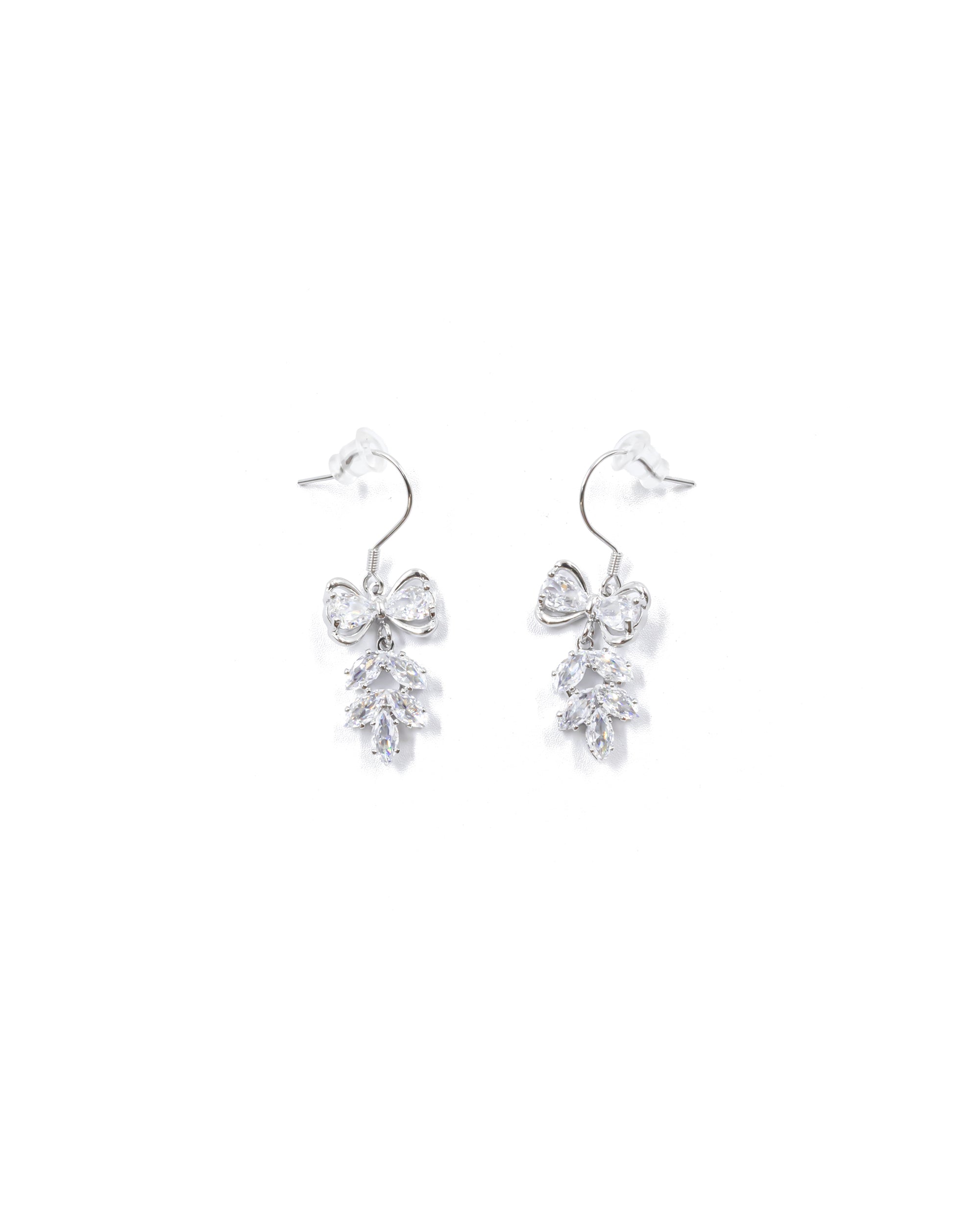 Aretes Largos Ansheli Plateados M16 Oro Laminado
