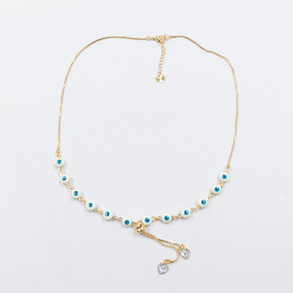 Collar Dorado de Ojo Turco M4 Oro Laminado