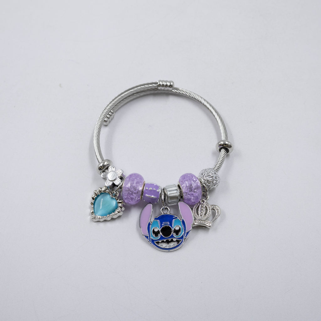 Pulsera tipo Pandora Plateados M11 Oro Laminado