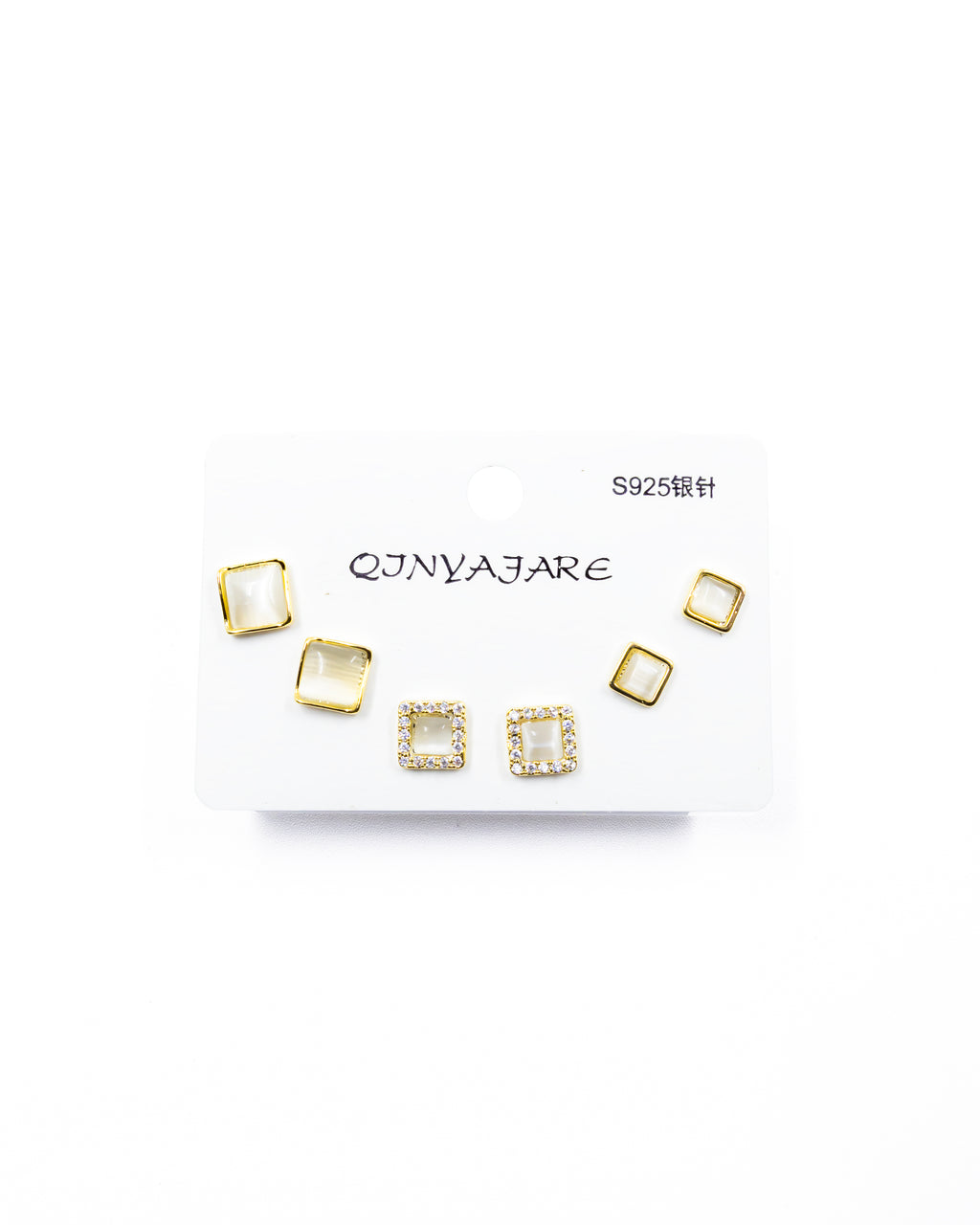 ARETES PAQUETE DE 3 M1 ORO LAMINADO