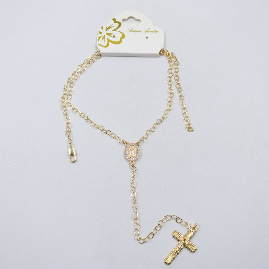 Collar Dorado Religioso M1 Oro Laminado