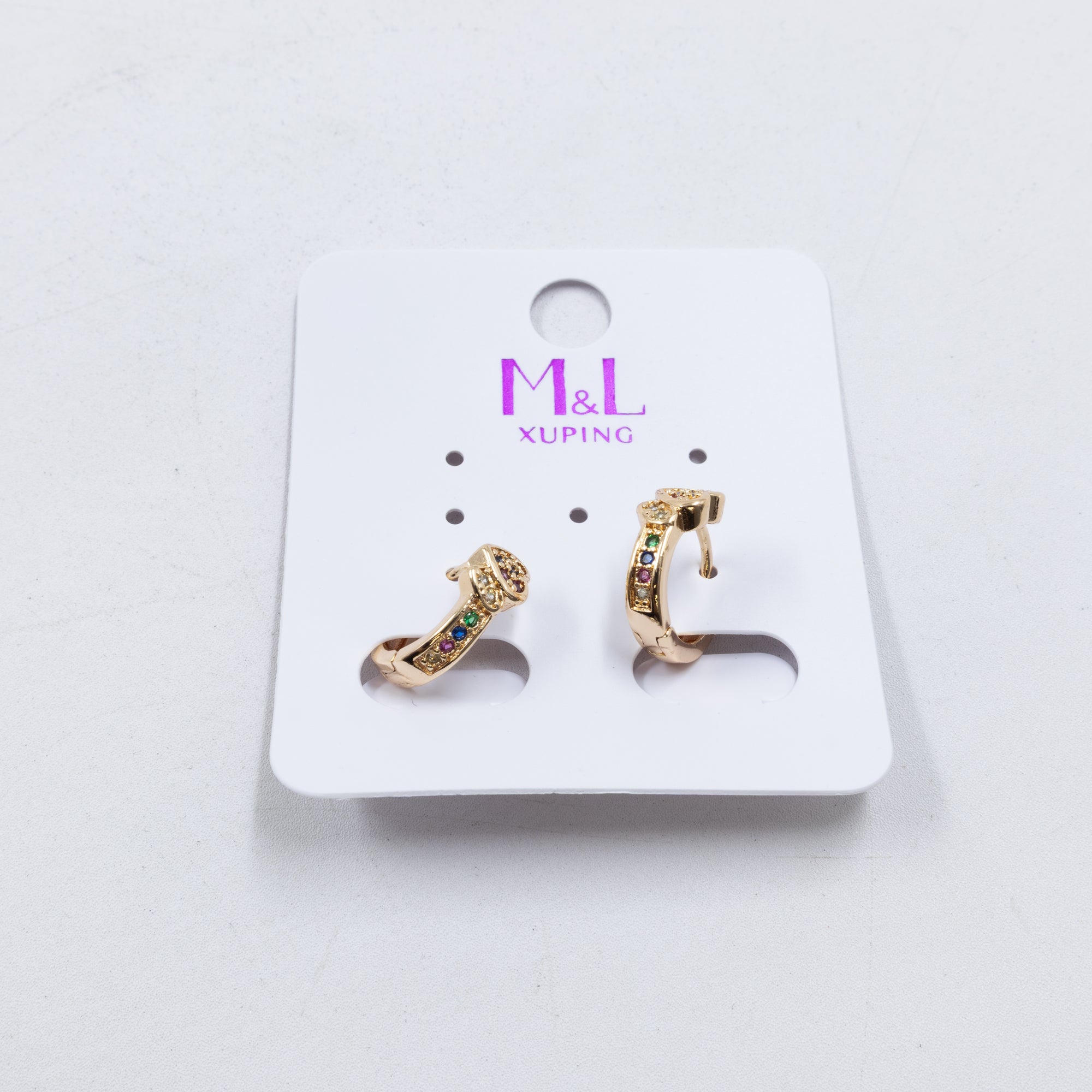 Aretes Dorados Xuping de Aro M2 Oro Laminado