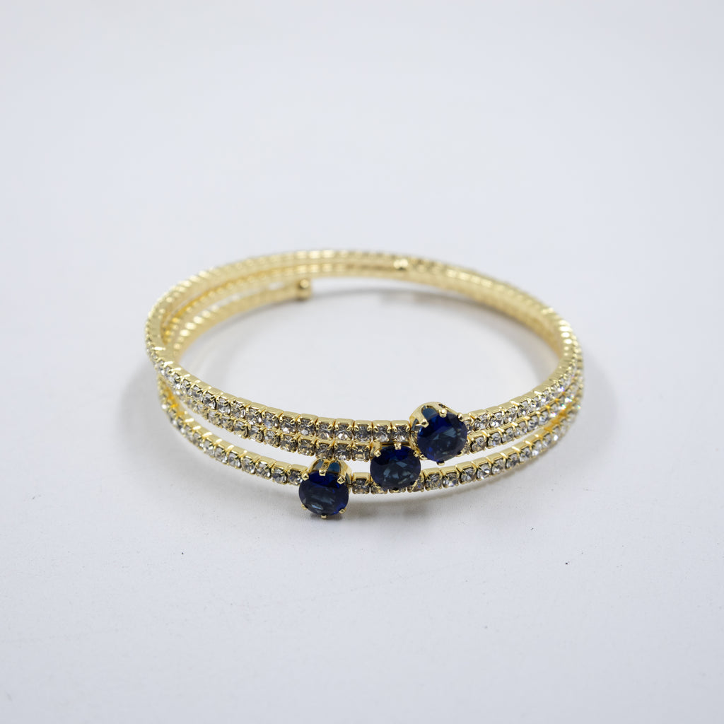 Pulseras Doradas con Piedras M7 Oro Laminado