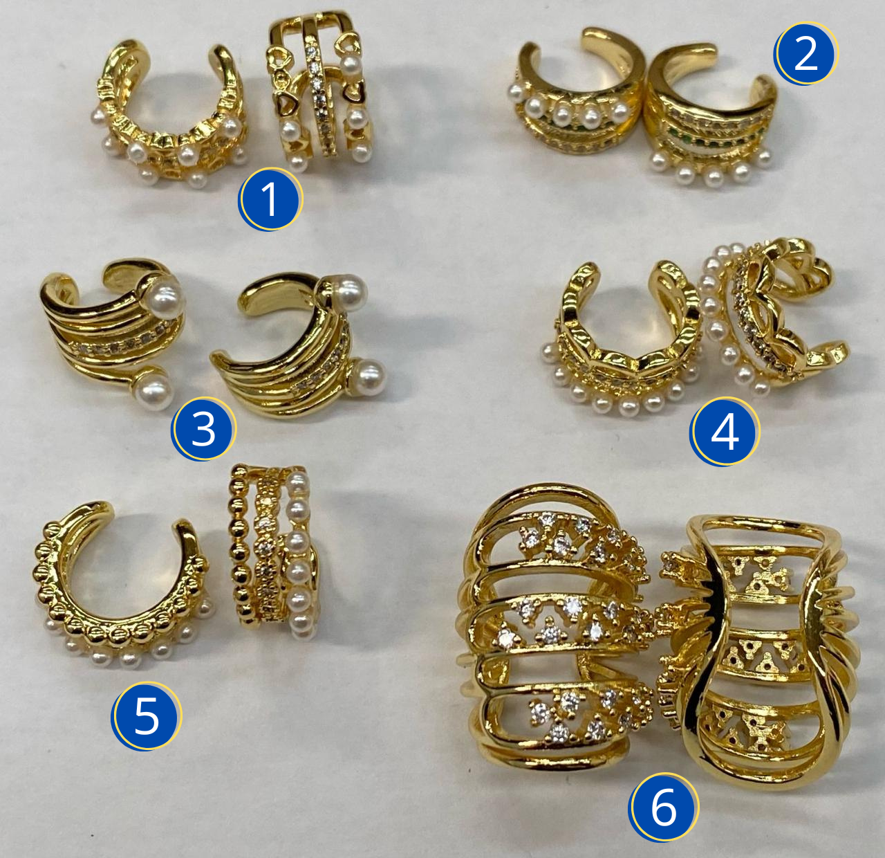 Aretes Simulador M8 ORO LAMINADO