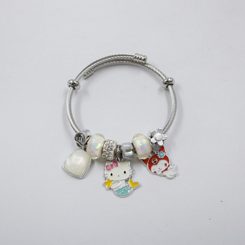 Pulsera tipo Pandora Plateados M1 Oro Laminado