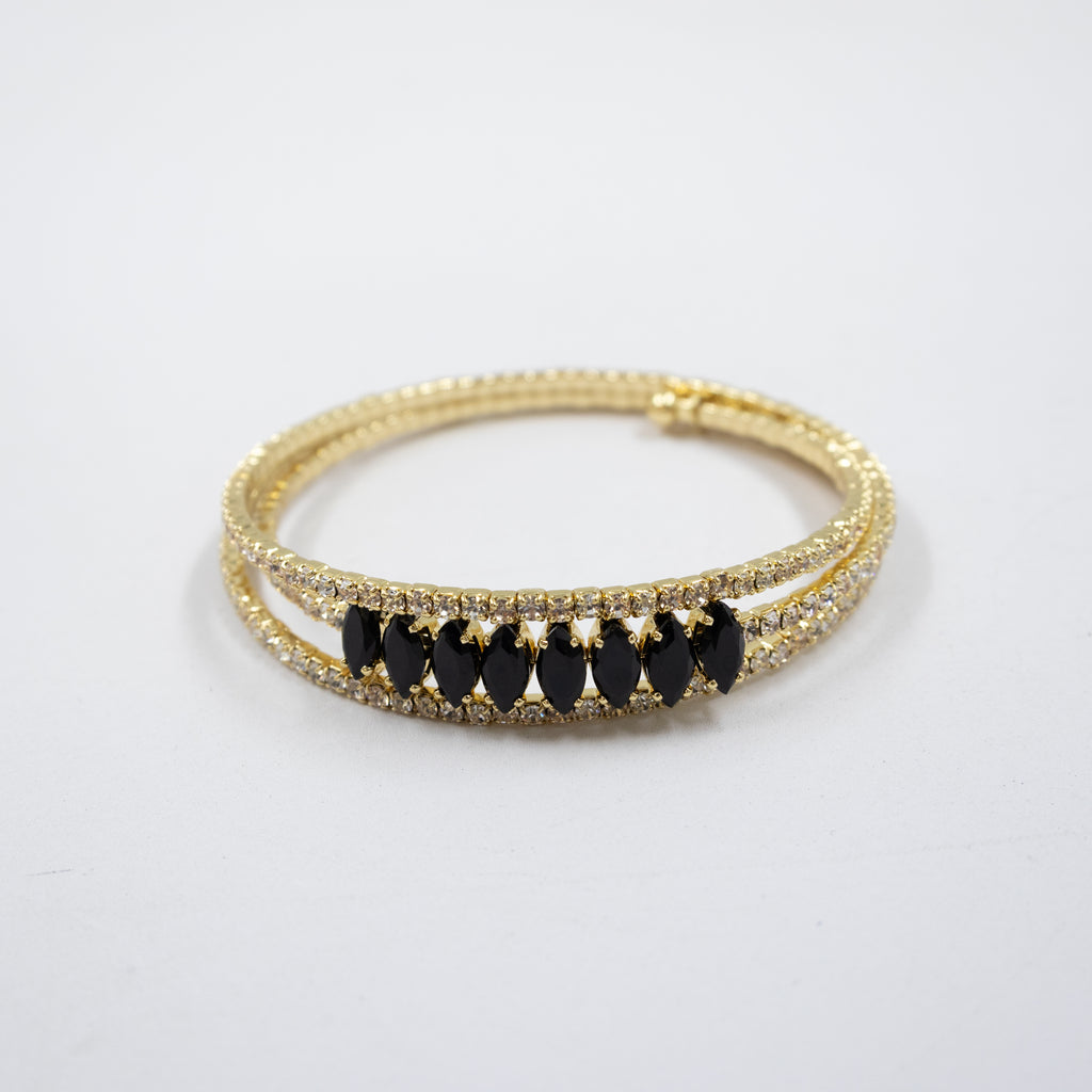 Pulseras Doradas con Piedras M5 Oro Laminado
