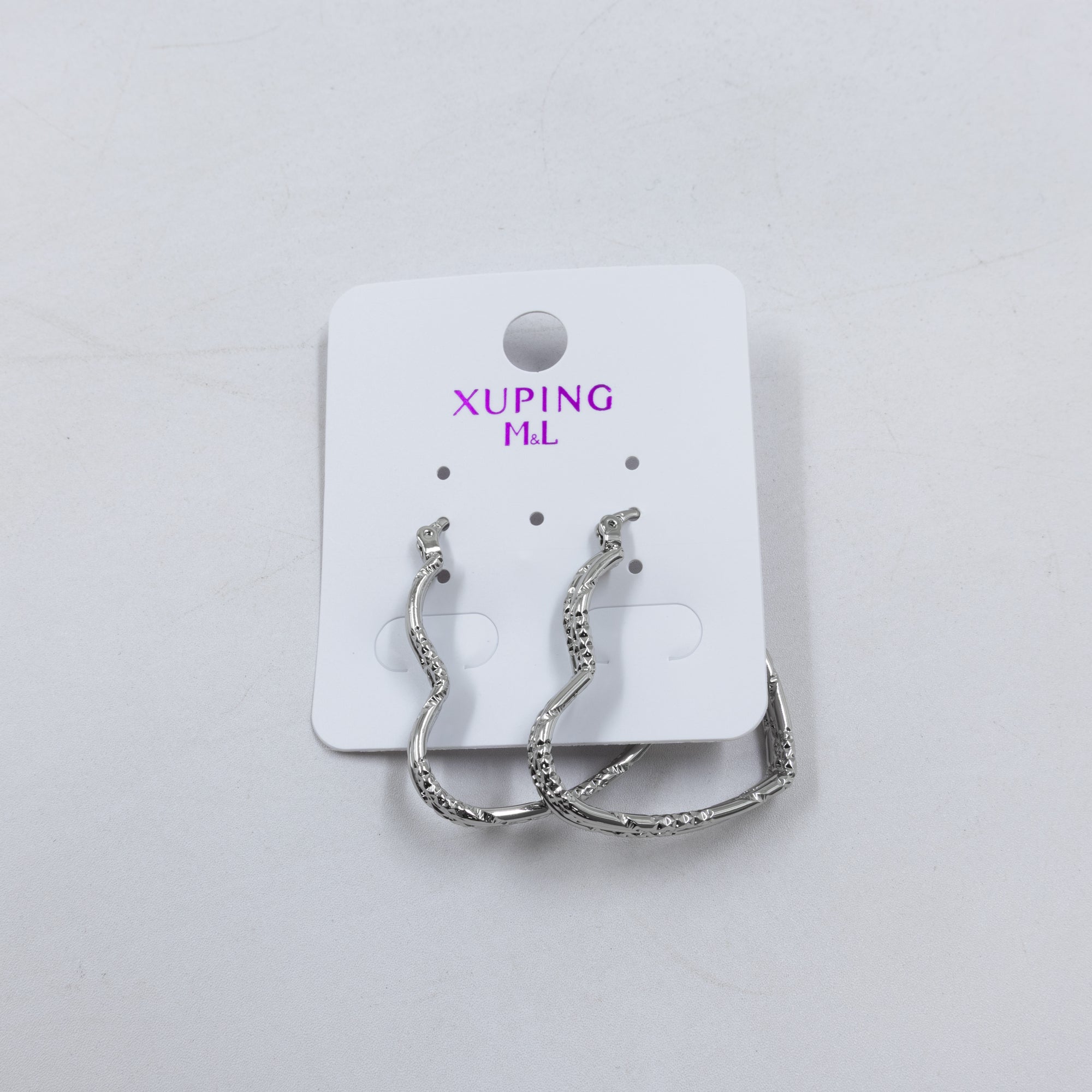 Aretes Plateados de Broche M15 Oro Laminado