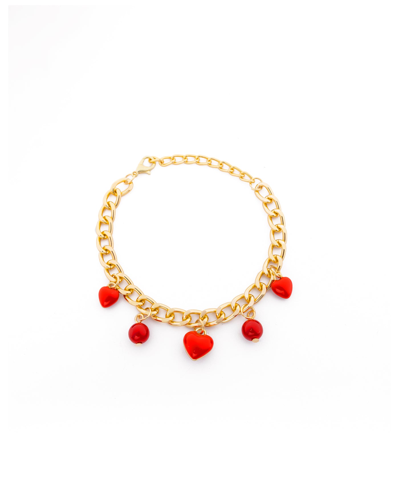 PULSERA DE CEREZA M4 ORO LAMINADO