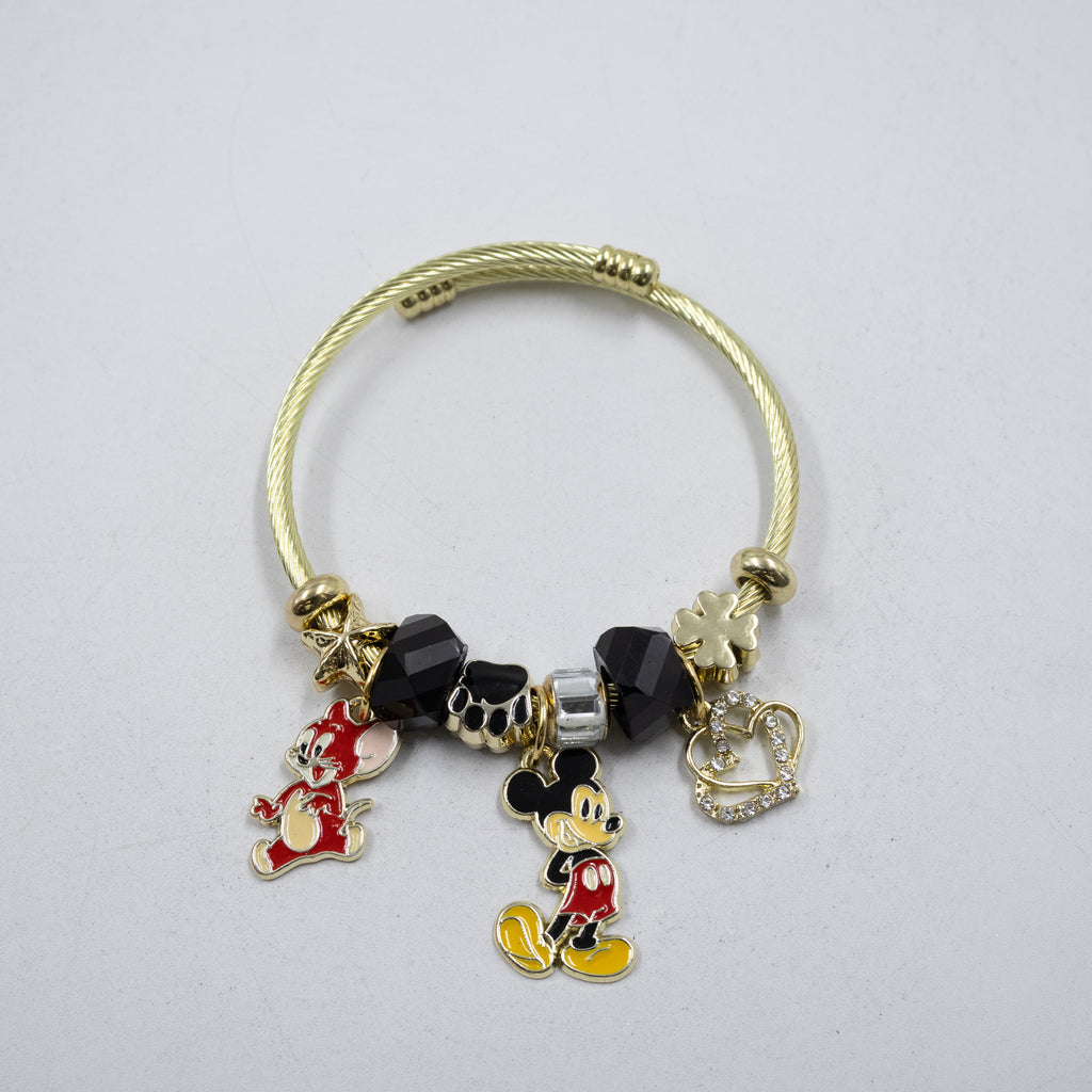Pulsera tipo Pandora M7 Oro Laminado