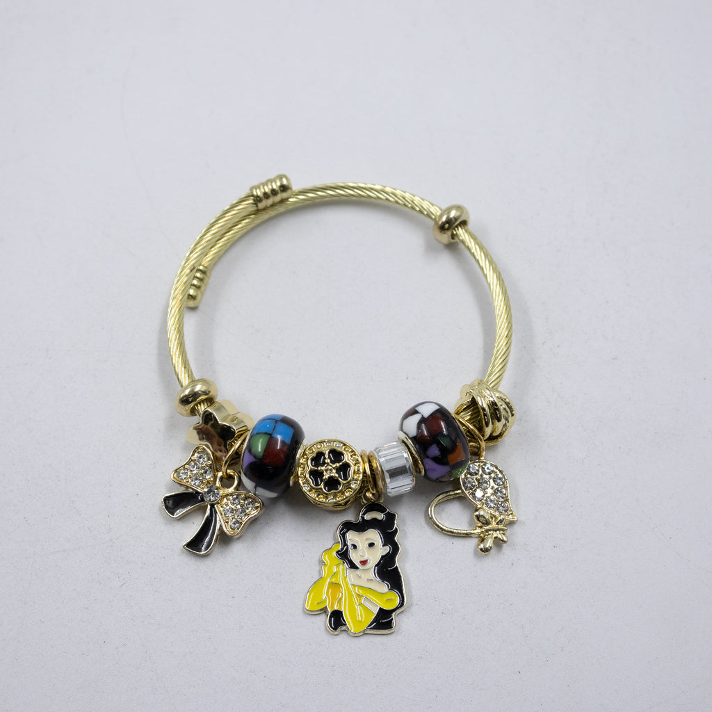 Pulsera tipo Pandora M8 Oro Laminado