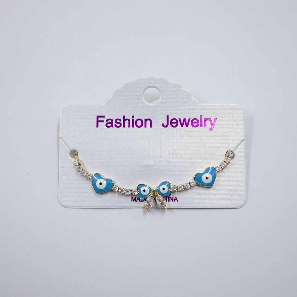 Pulsera Dorada de Ojo Turco M4 Oro Laminado