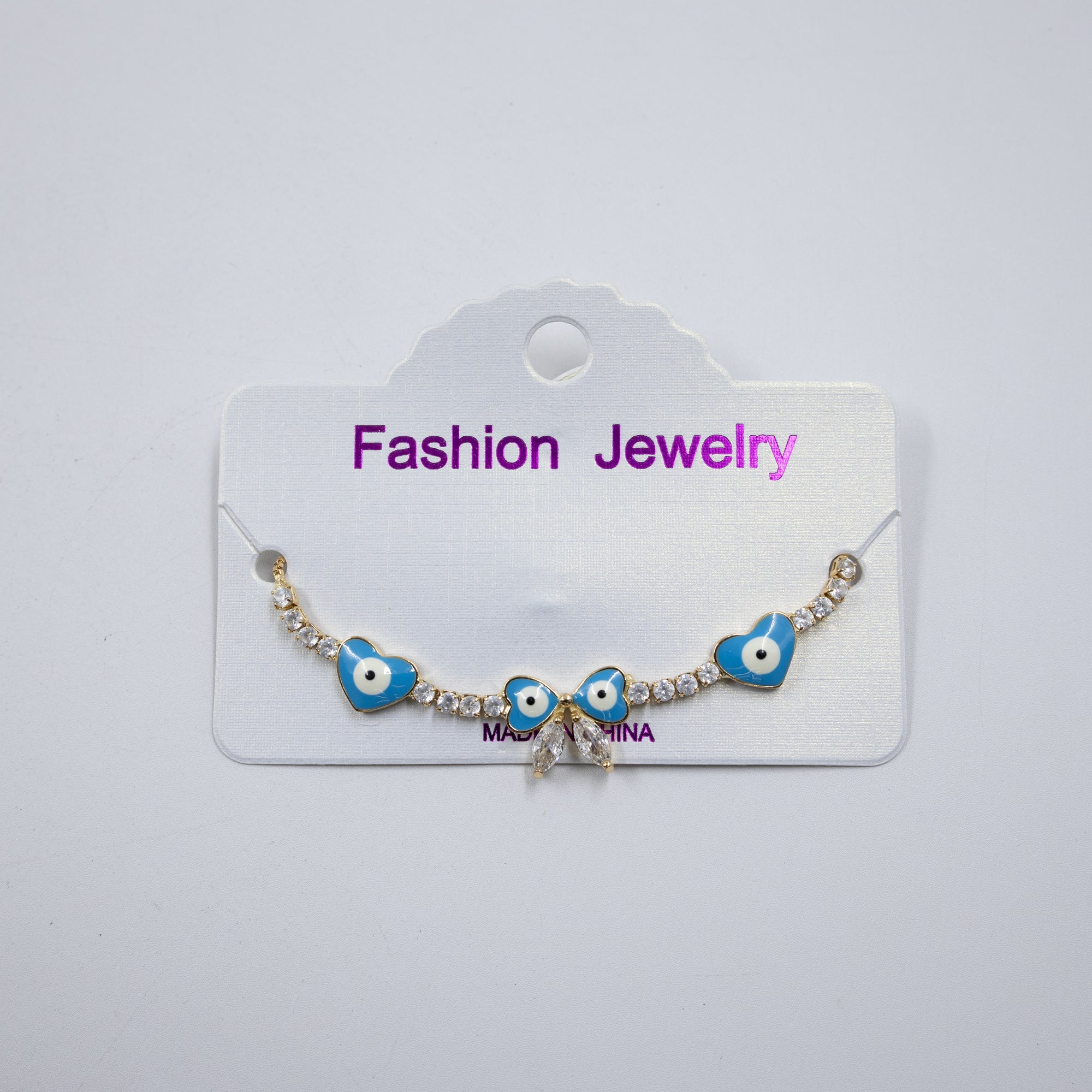 Pulsera Dorada de Ojo Turco M4 Oro Laminado