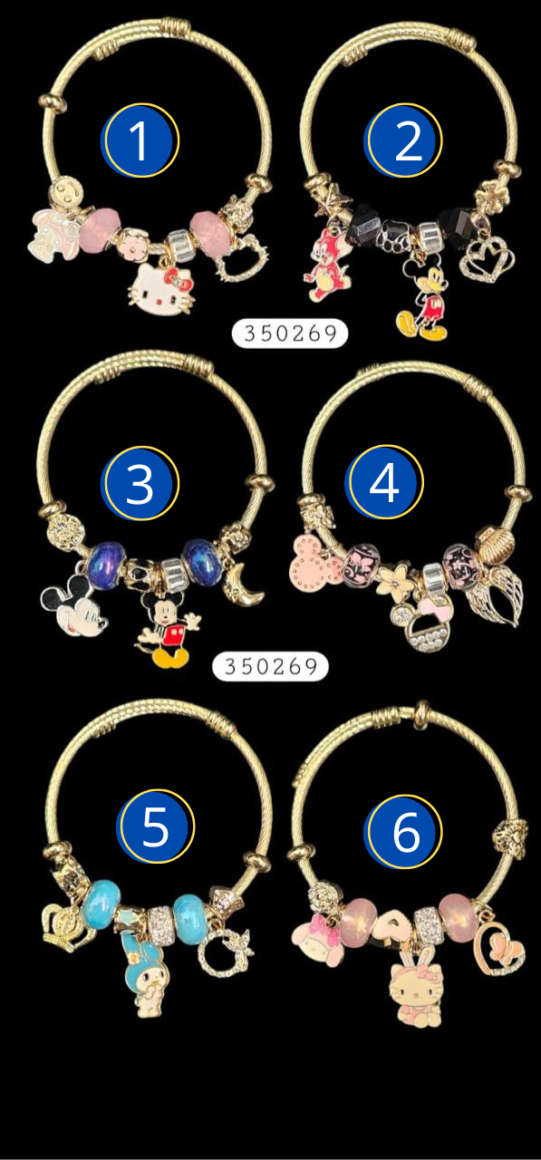 PULSERA TIPO PANDORA M6 ACERO INOXIDABLE