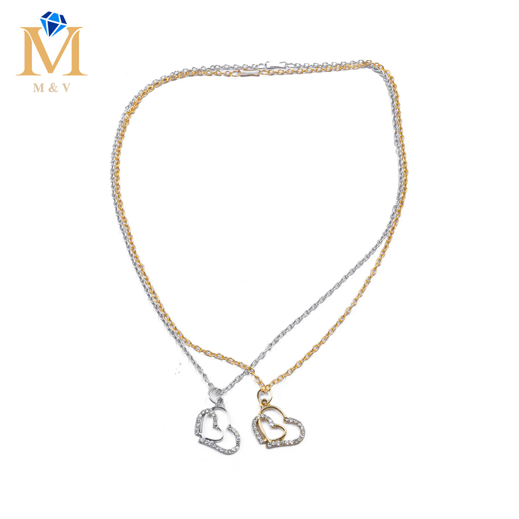 Collares en Pareja de corazón M8 Acero Inoxidable