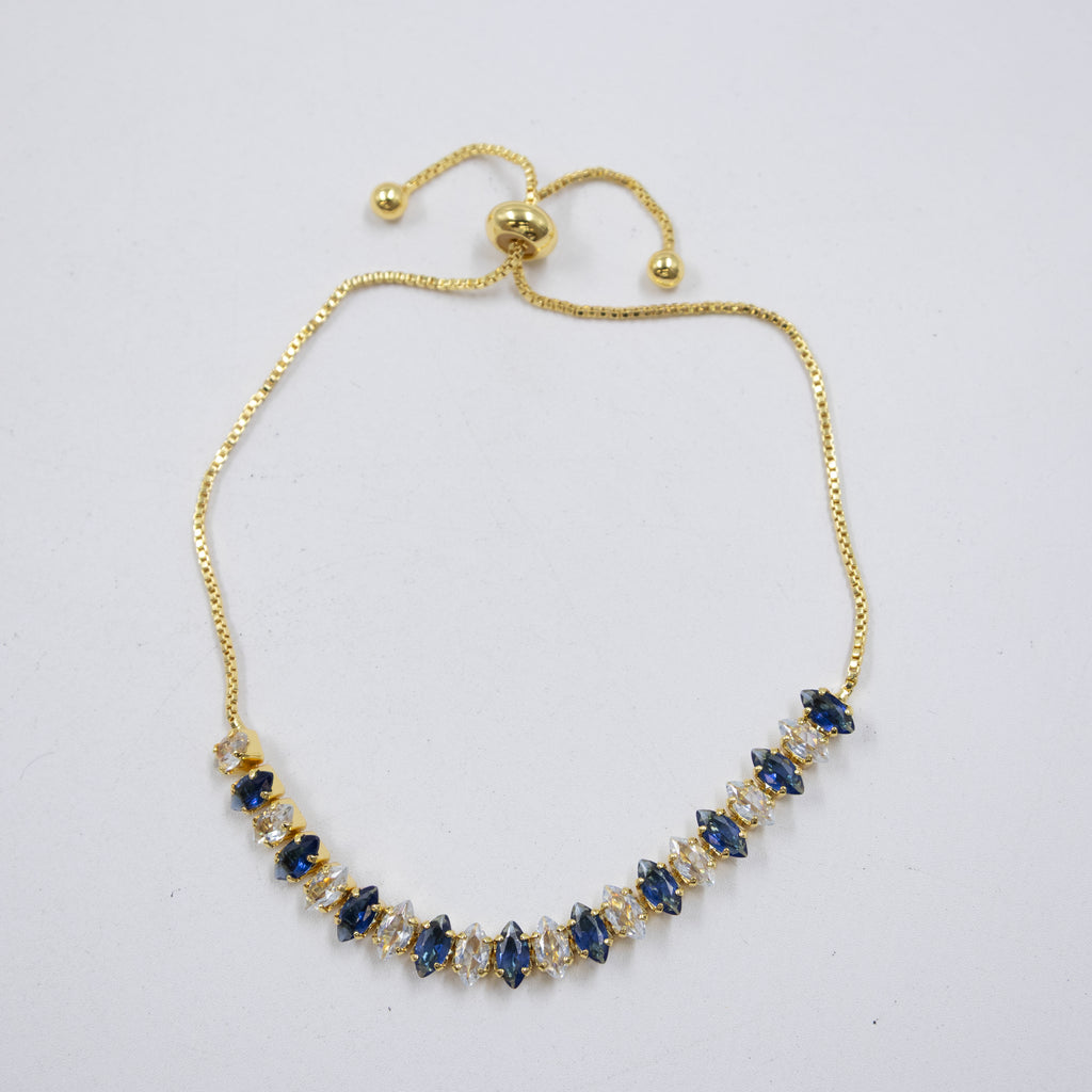 Pulseras Doradas con Piedras M9 Oro Laminado