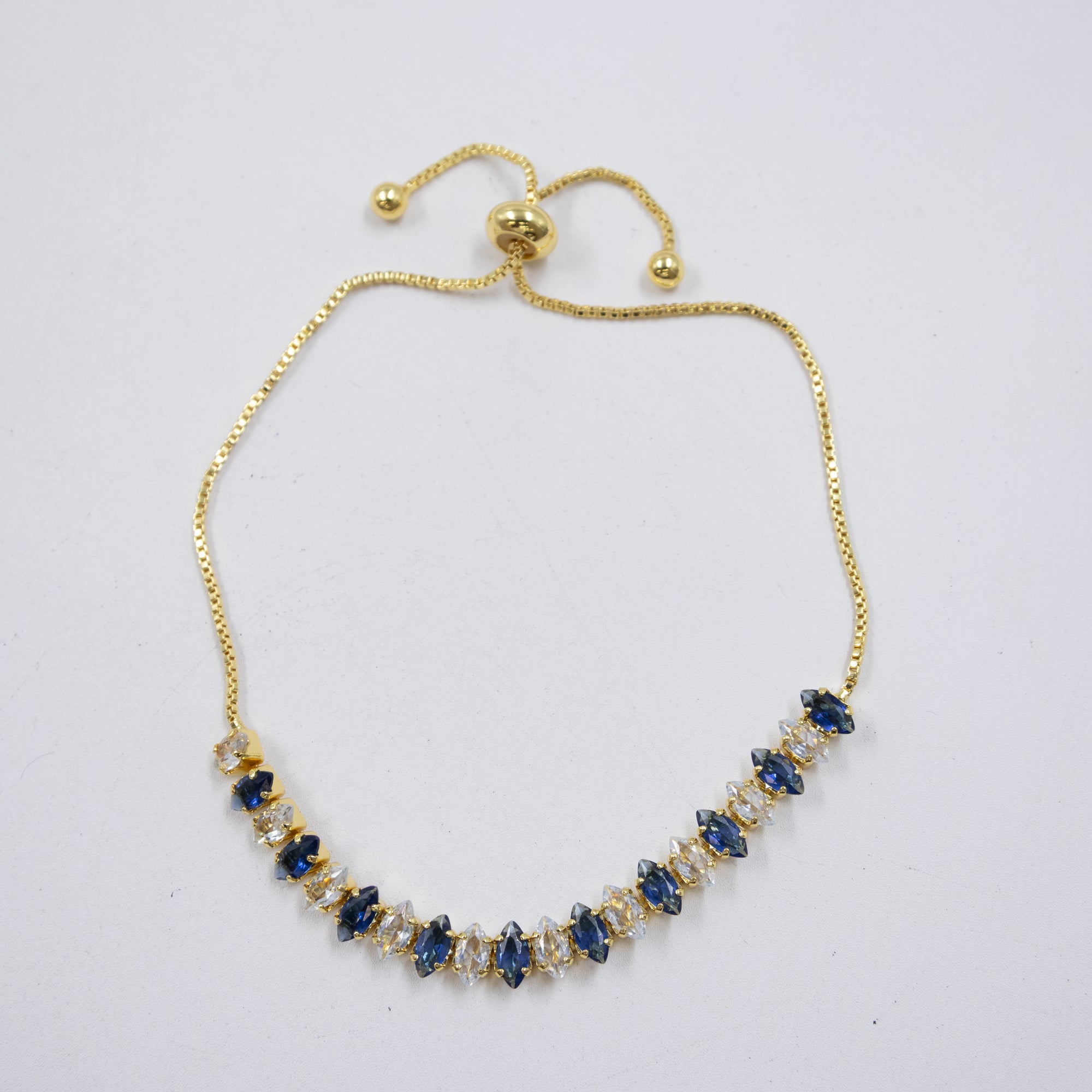 Pulseras Doradas con Piedras M9 Oro Laminado