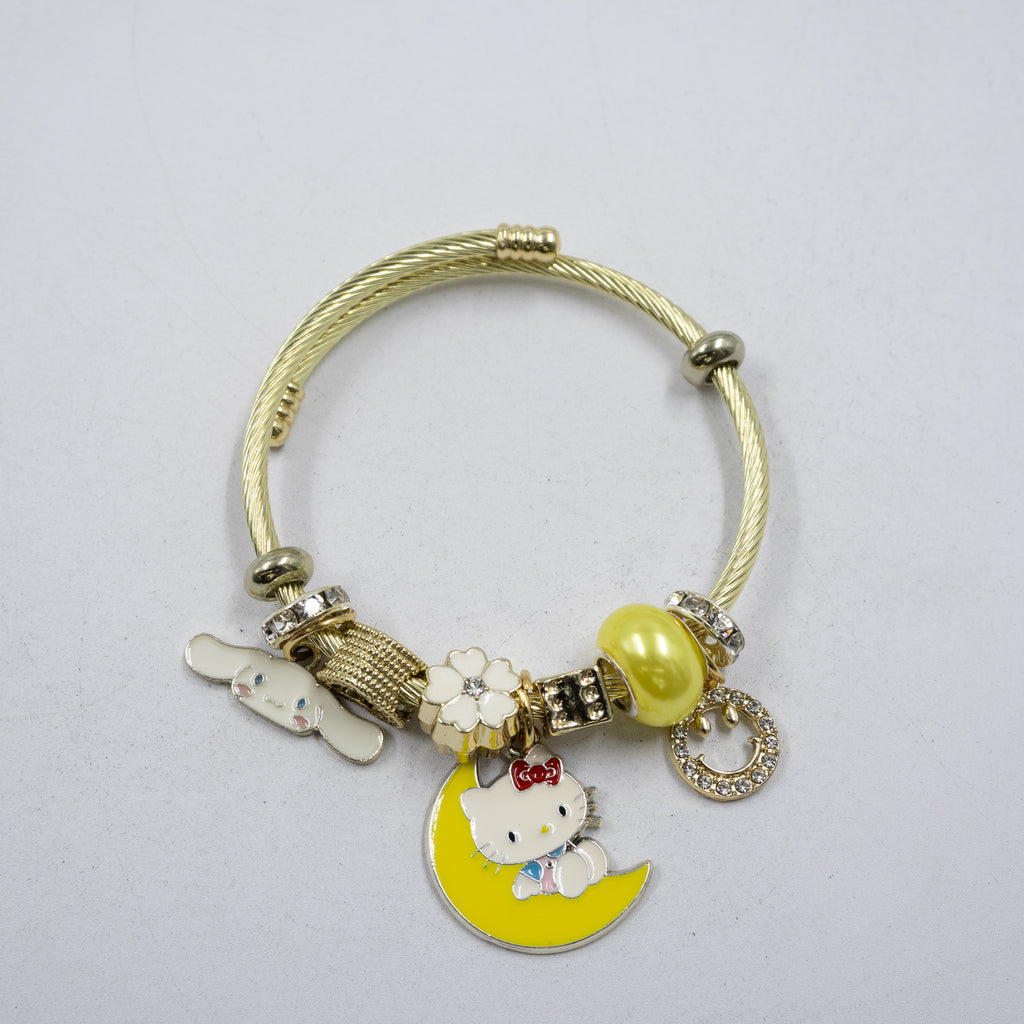 Pulsera tipo Pandora M1 Oro Laminado
