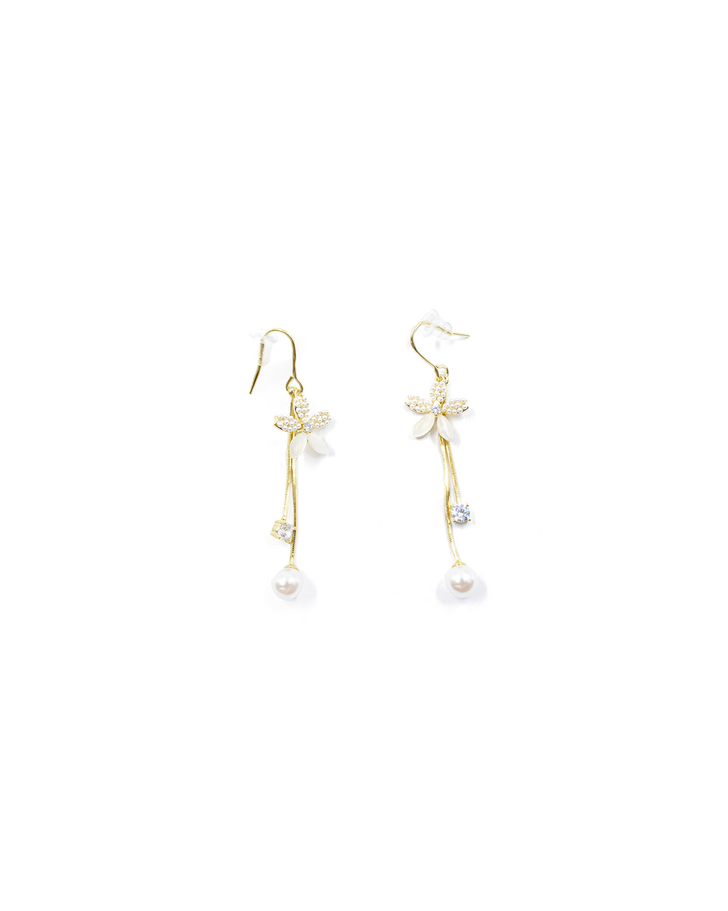 Aretes Largos Ansheli Dorados M10 Oro Laminado