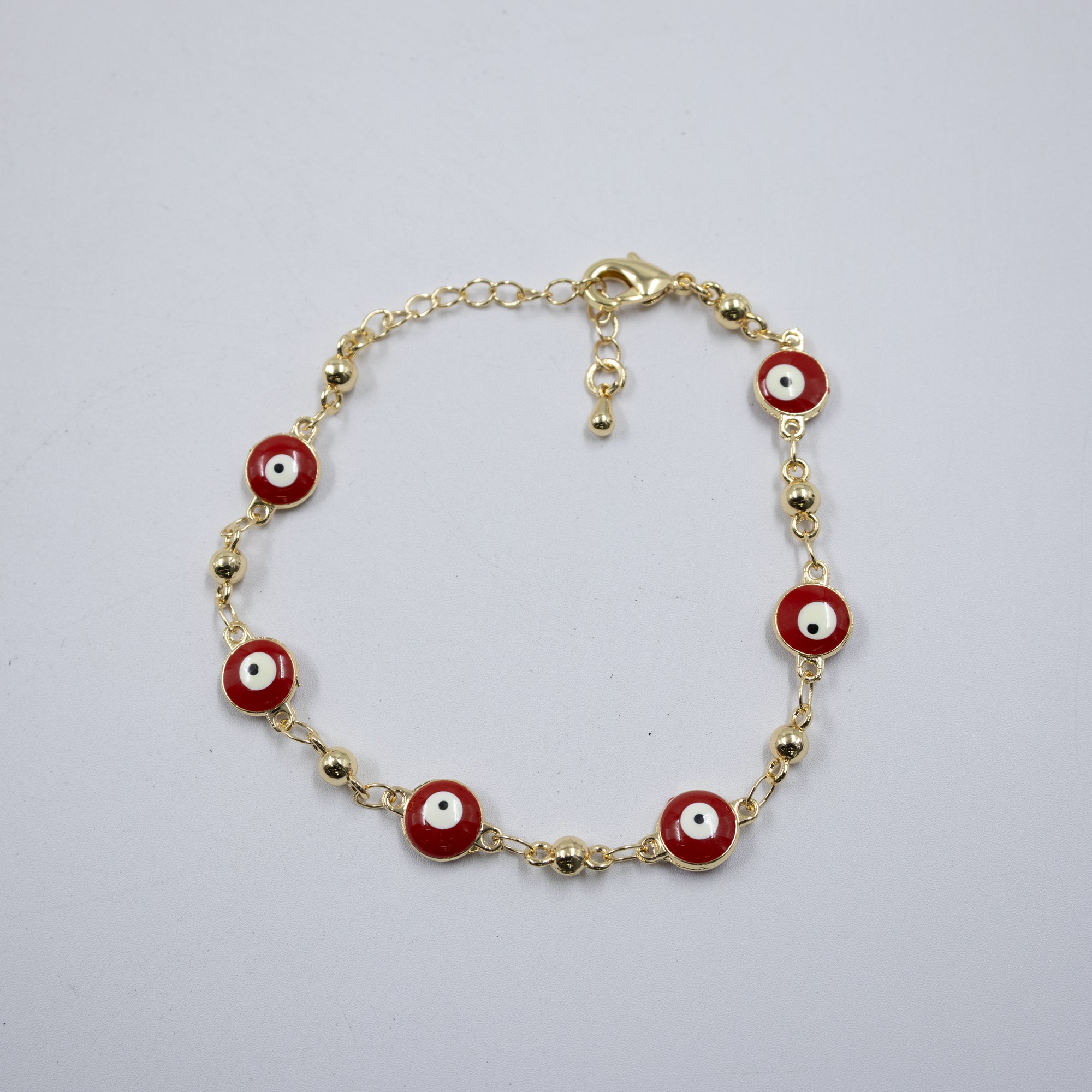 Pulsera Dorada de Ojo Turco M3 Oro Laminado
