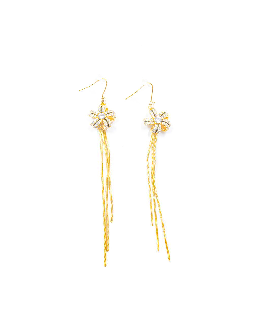 Aretes Largos Ansheli Dorados M12 Oro Laminado