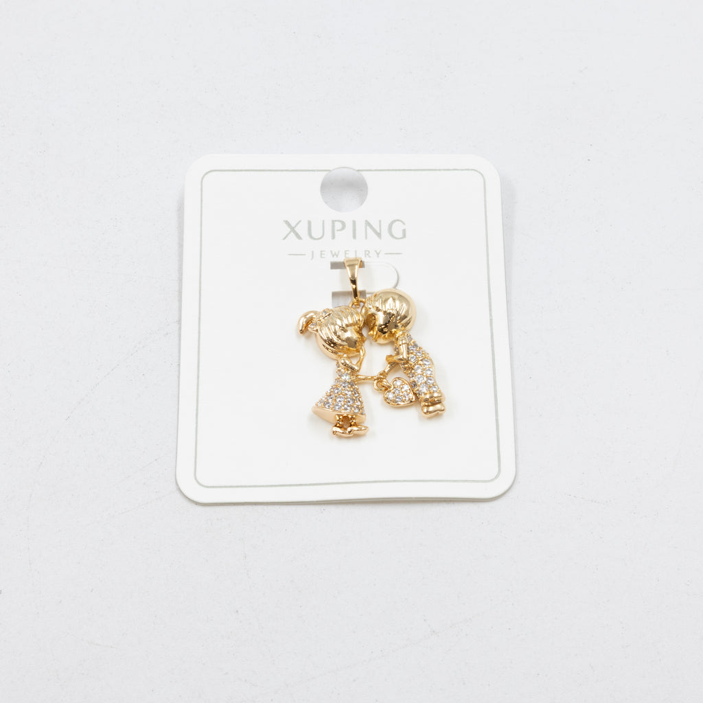 Dijes Xuping con Piedras M8 Oro Laminado
