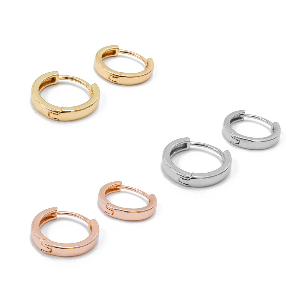 Paquete de 3 pares de Arracadas M1 Oro Laminado