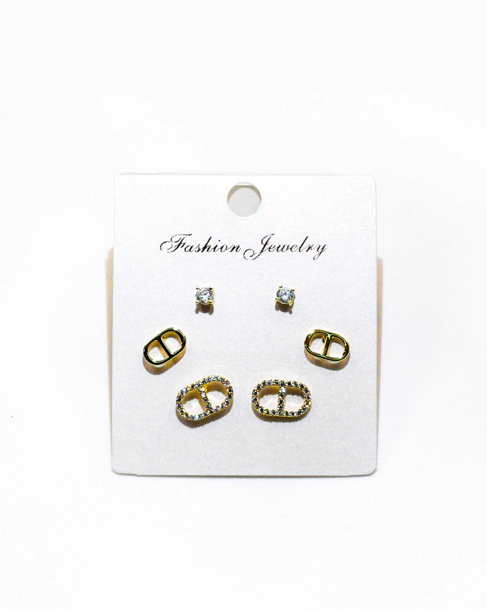 Set Aretes X3 - M15 Oro Laminado