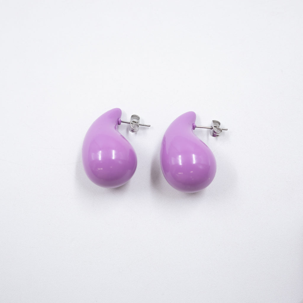 Aretes Medianos de colores M3 Oro Laminado