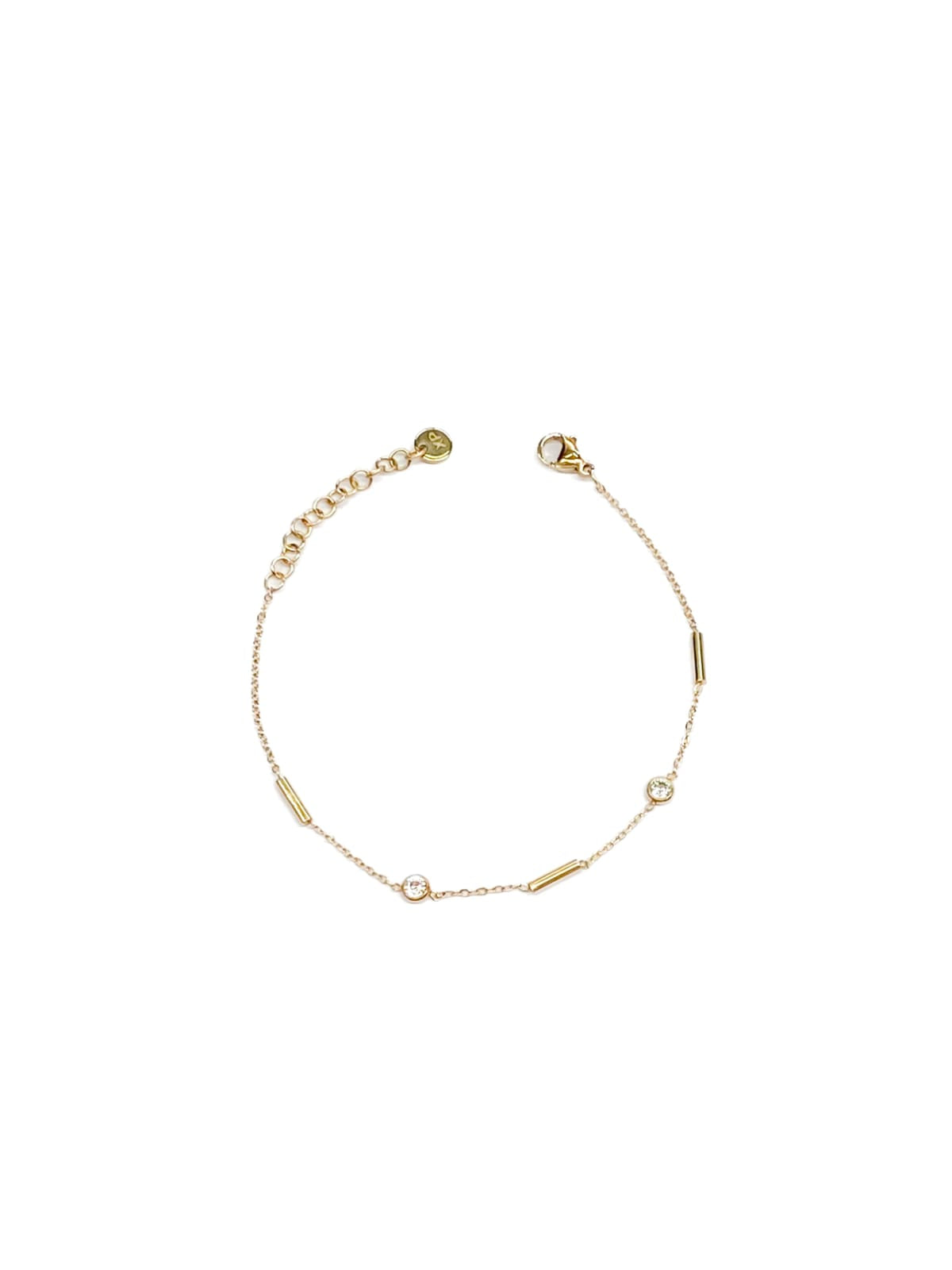 Pulsera Dorada con Dije - M1 Oro Laminado