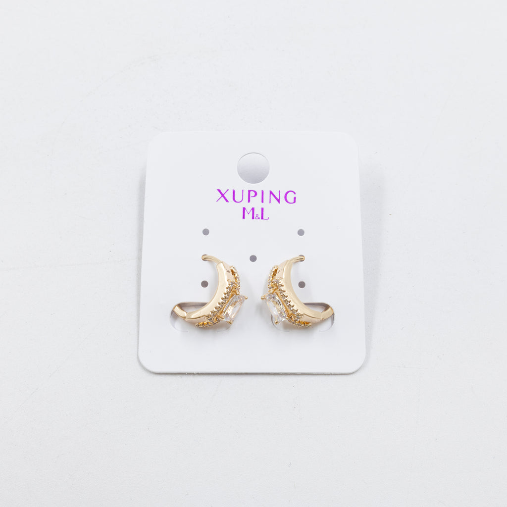 Aretes Dorados Xuping de Aro M5 Oro Laminado