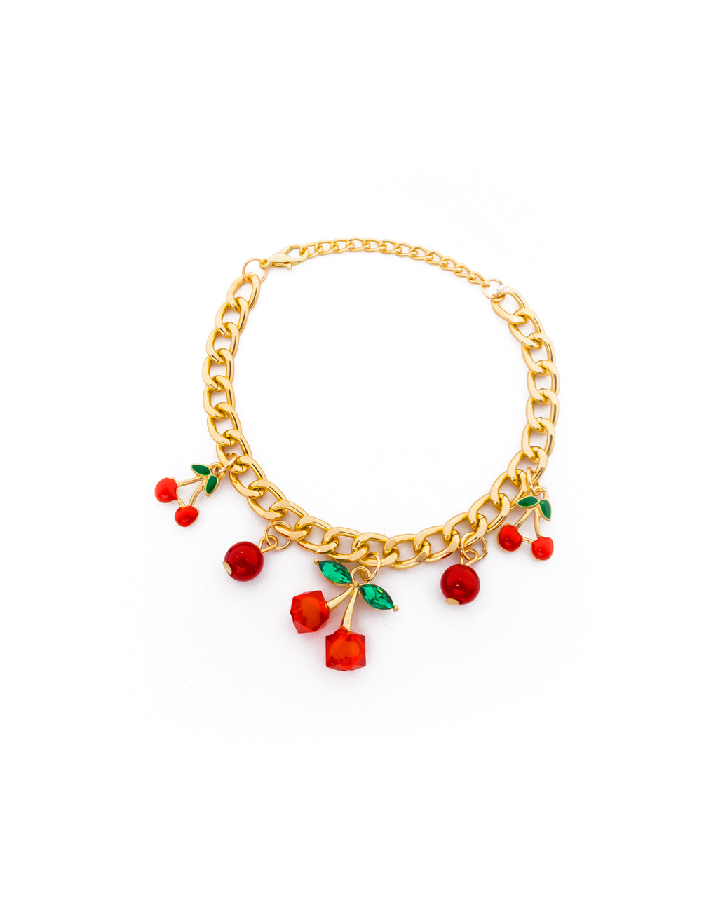 PULSERA DE CEREZA M5 ORO LAMINADO