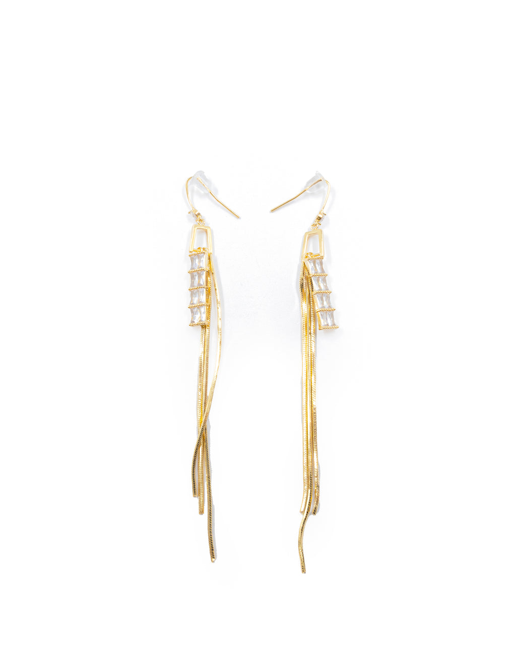 Aretes Largos Ansheli Dorados M11 Oro Laminado
