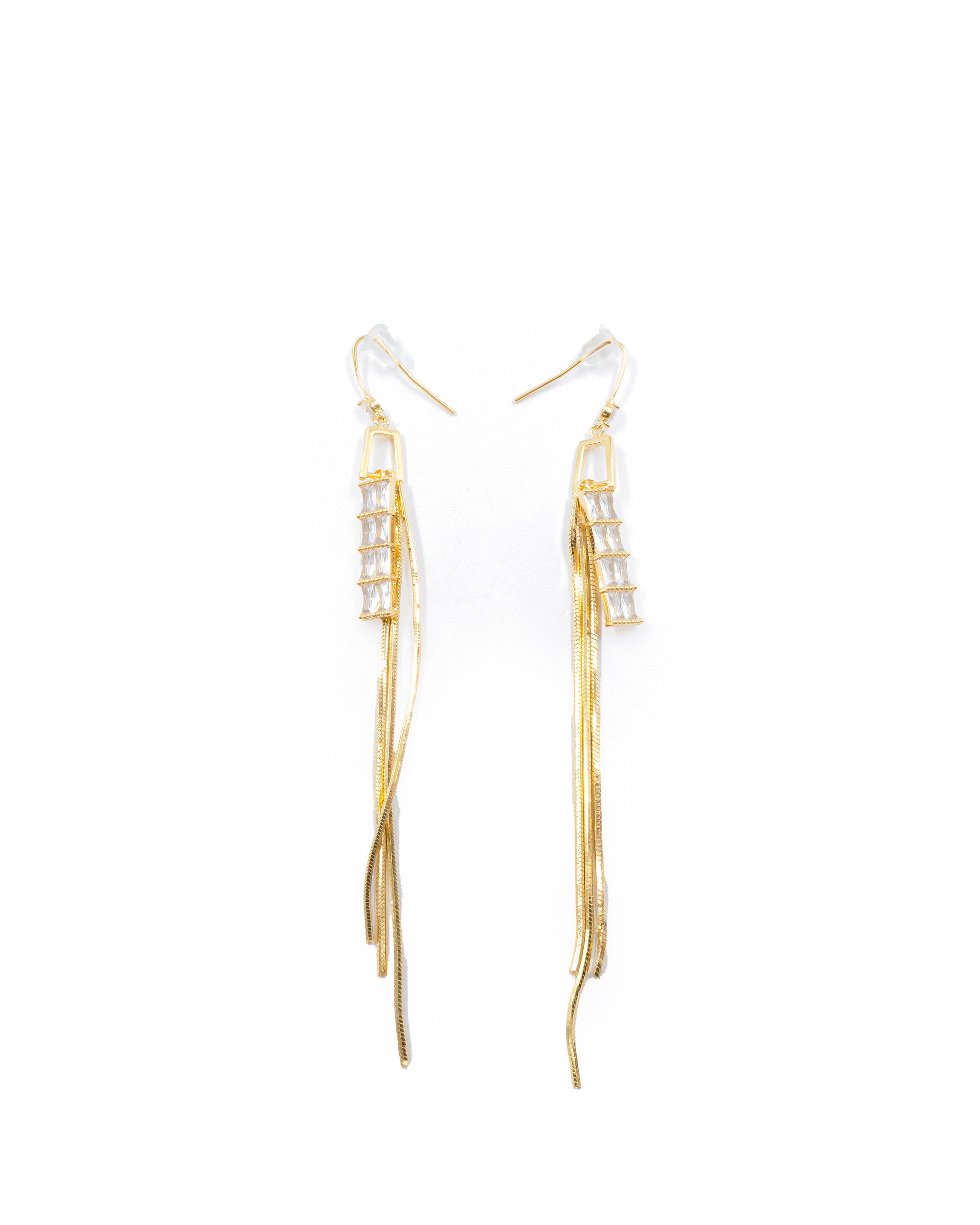 Aretes Largos Ansheli Dorados M11 Oro Laminado