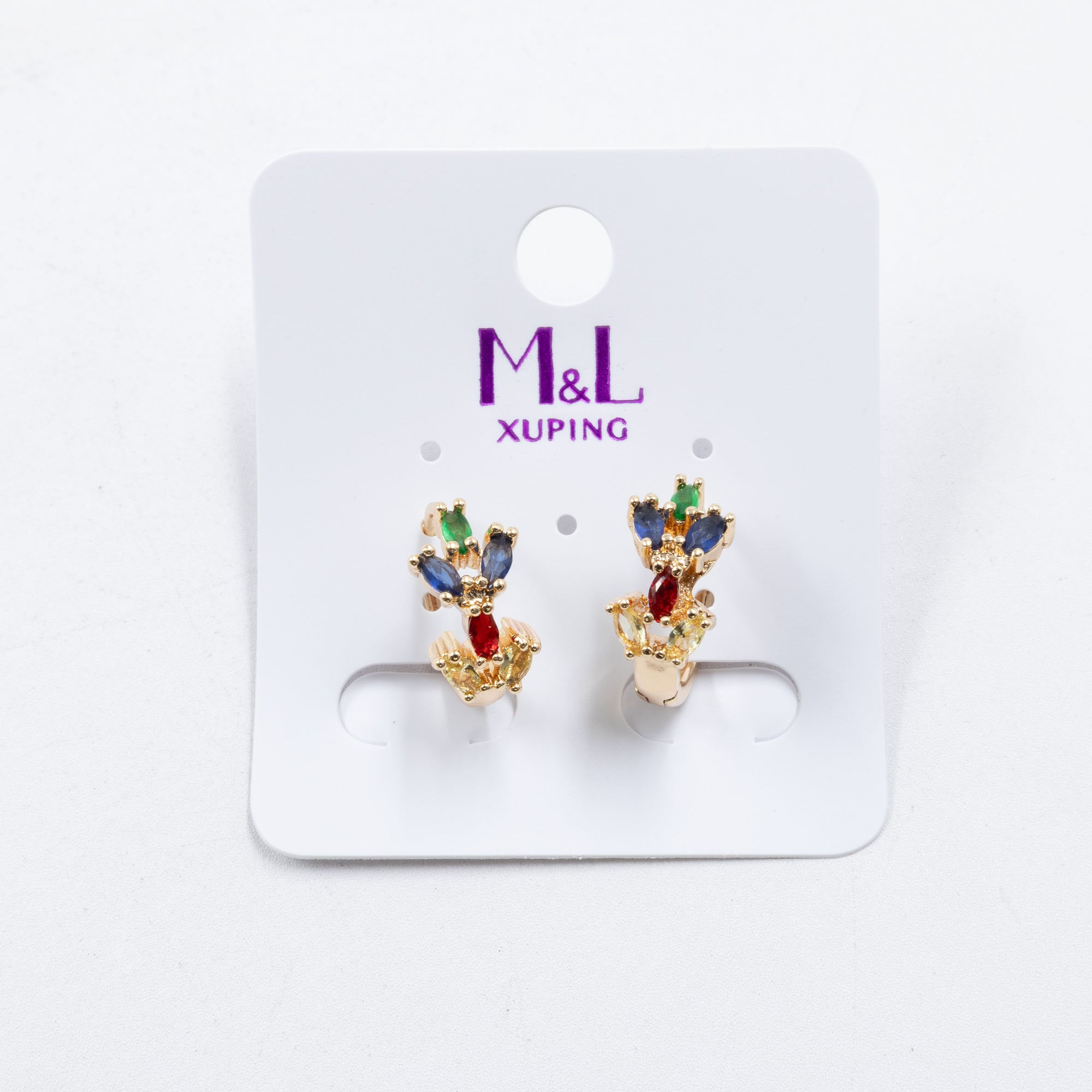 Aretes Dorados Xuping de Poste M4 Oro Laminado
