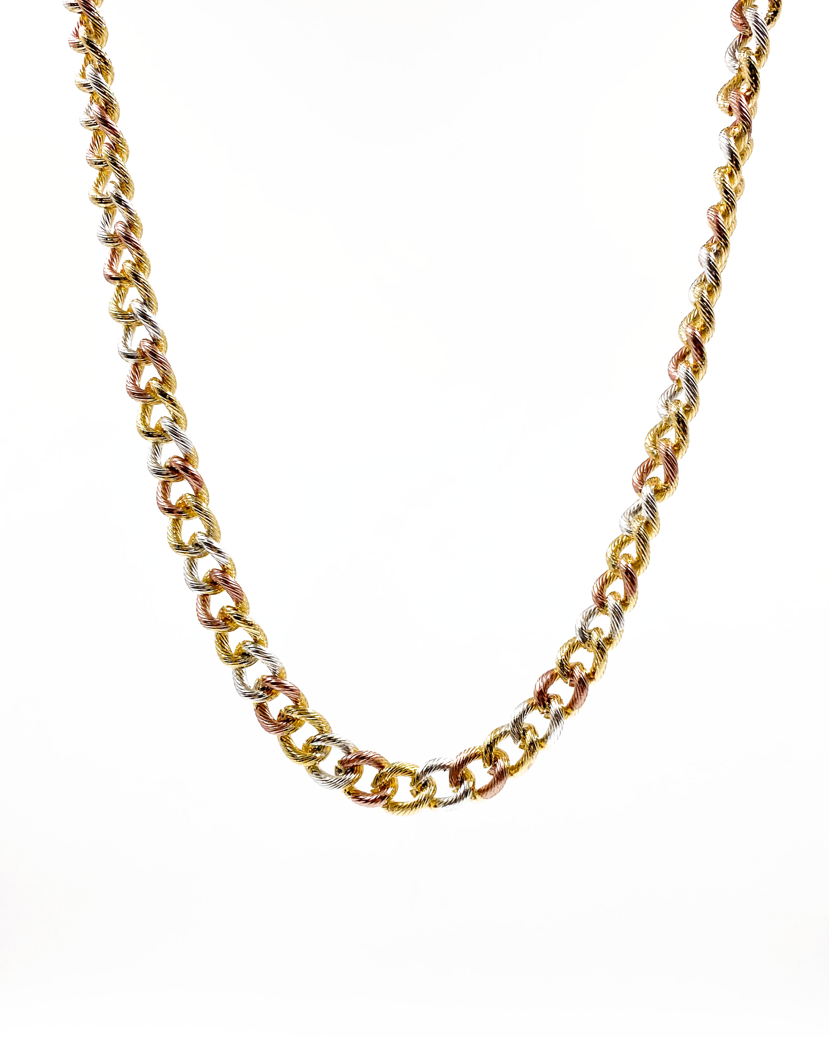 Cadena de eslabones - M7 Oro Laminado