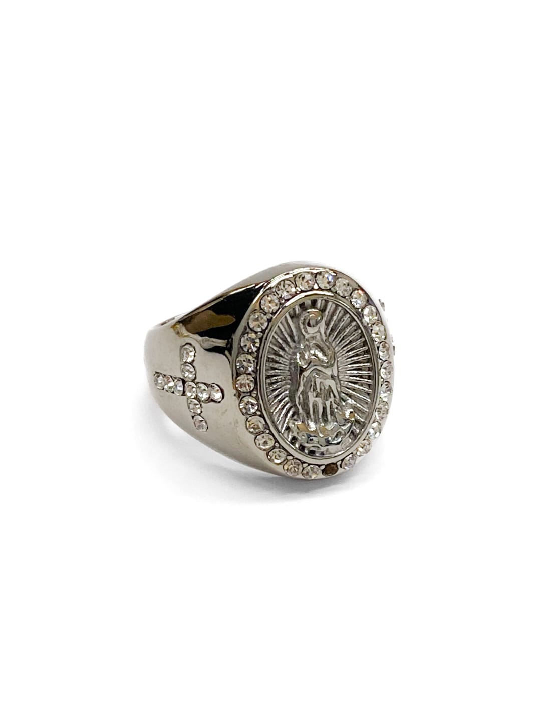 Anillo Plateado y Dorado Acero Inoxidable M12