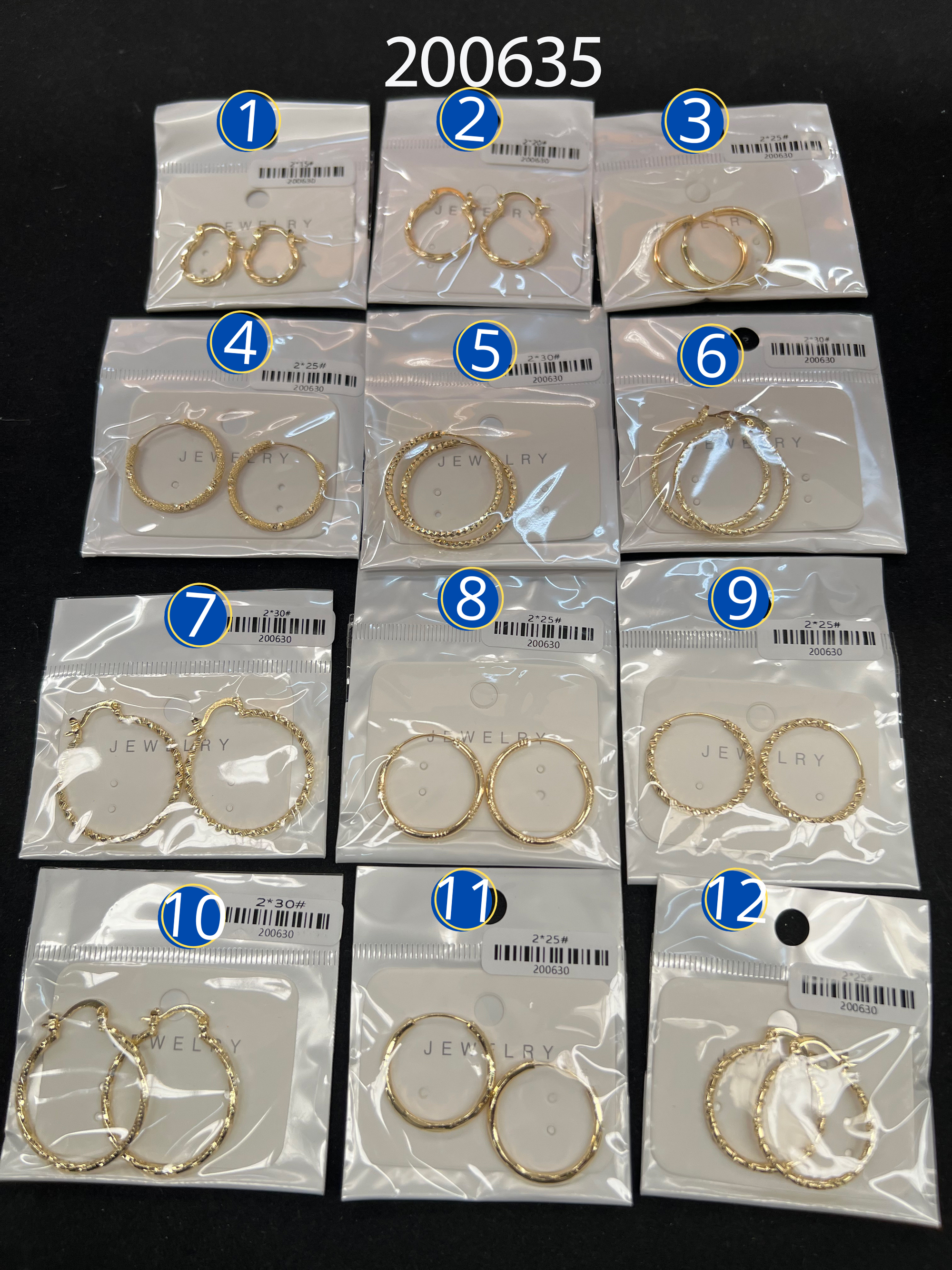 [07/JULIO/26] Aretes Dorados M1 ORO Laminado