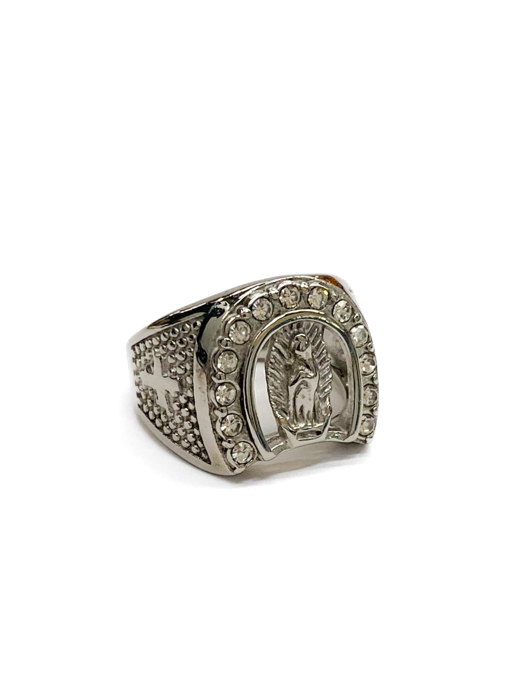 Anillo Plateado y Dorado Acero Inoxidable M12