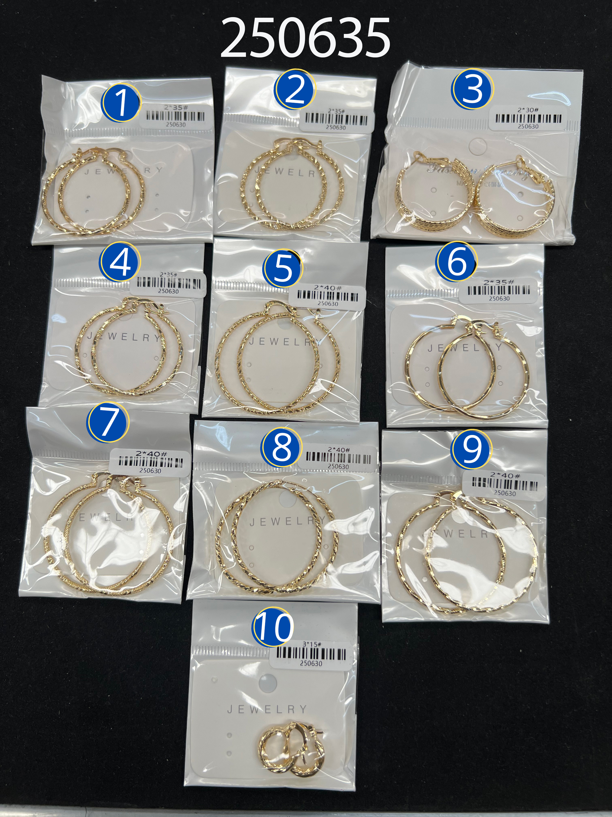 [07/JULIO/26] Aretes Dorados M4 ORO Laminado