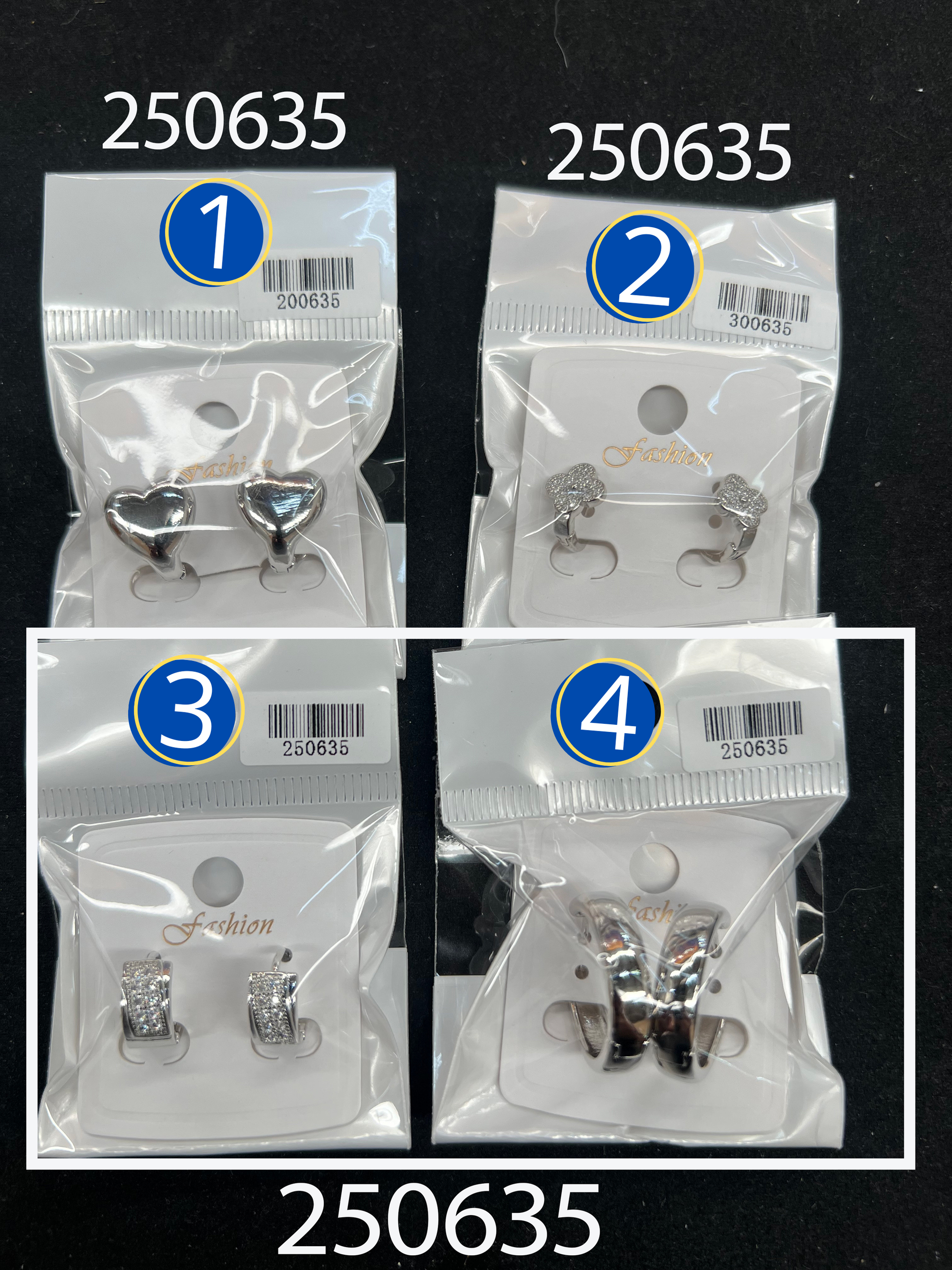 [07/JULIO/26] Aretes Plateados M6 ORO Laminado