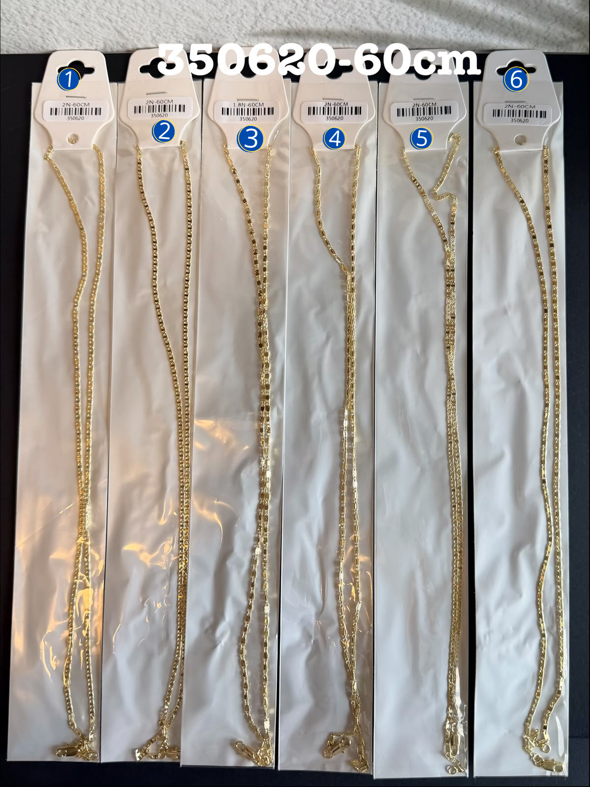 [01/AGOSTO/26] Cadena Dorada de 60 cm M11 Oro Laminado