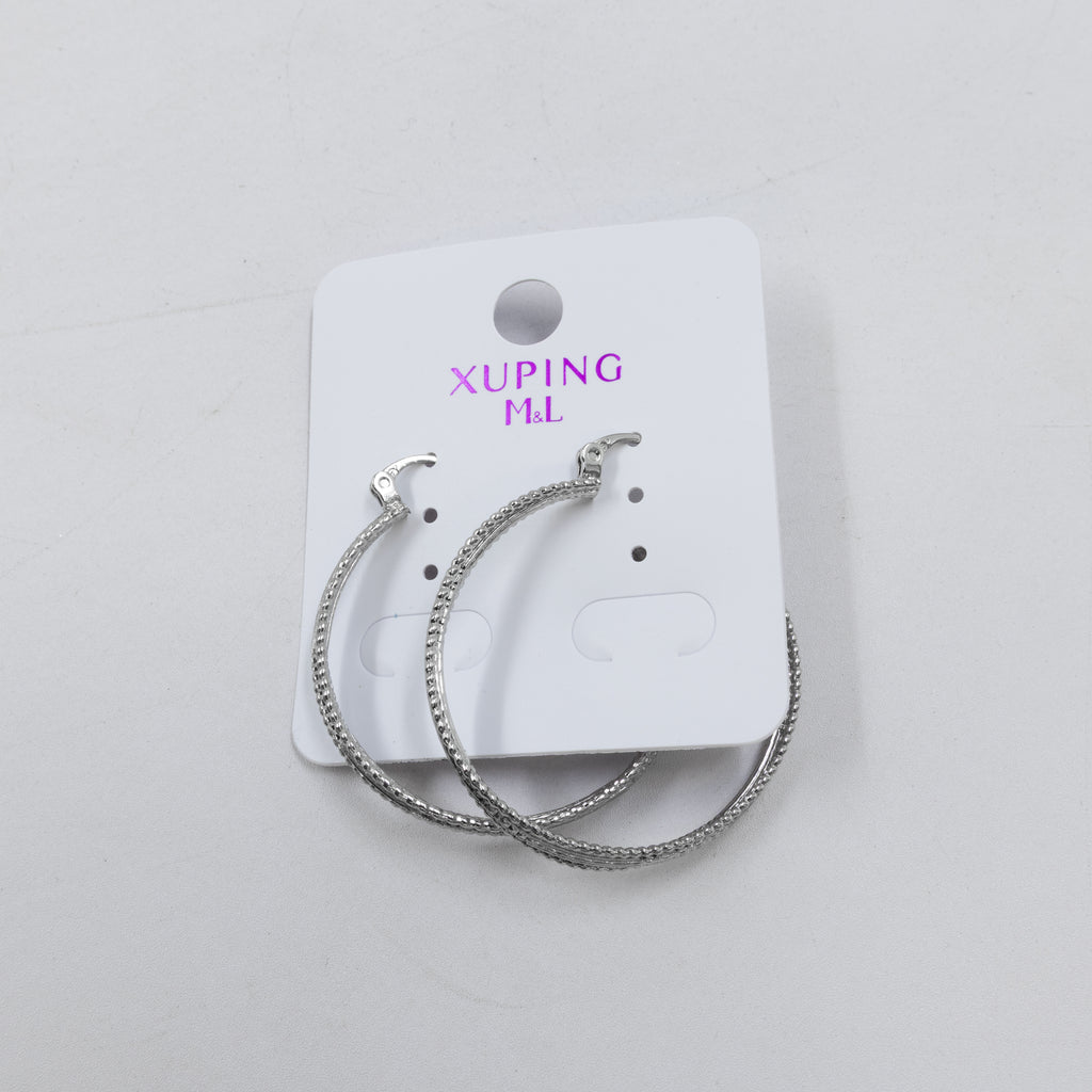Aretes Plateados Xuping de Broche M14 Oro Laminado