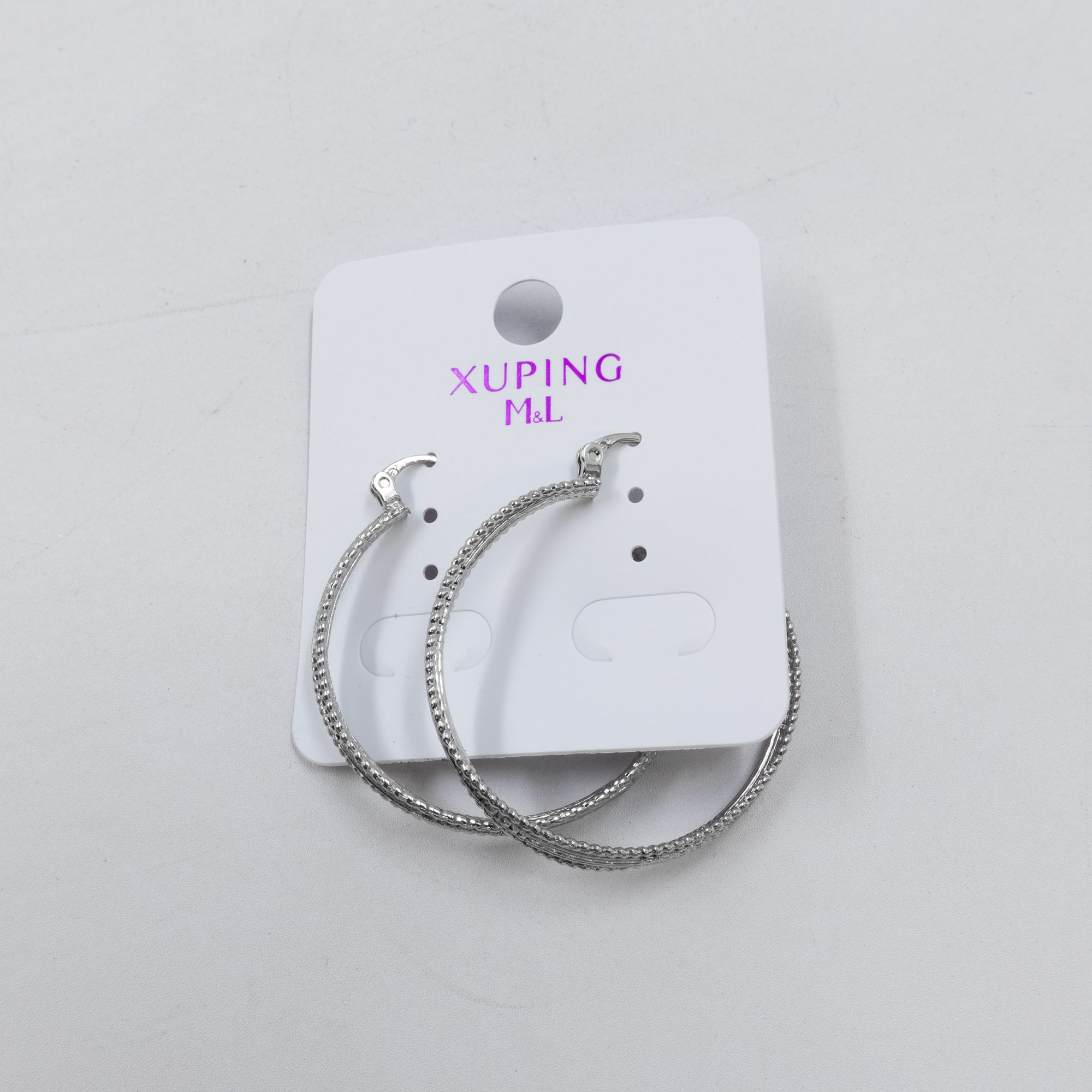 Aretes Plateados Xuping de Broche M14 Oro Laminado