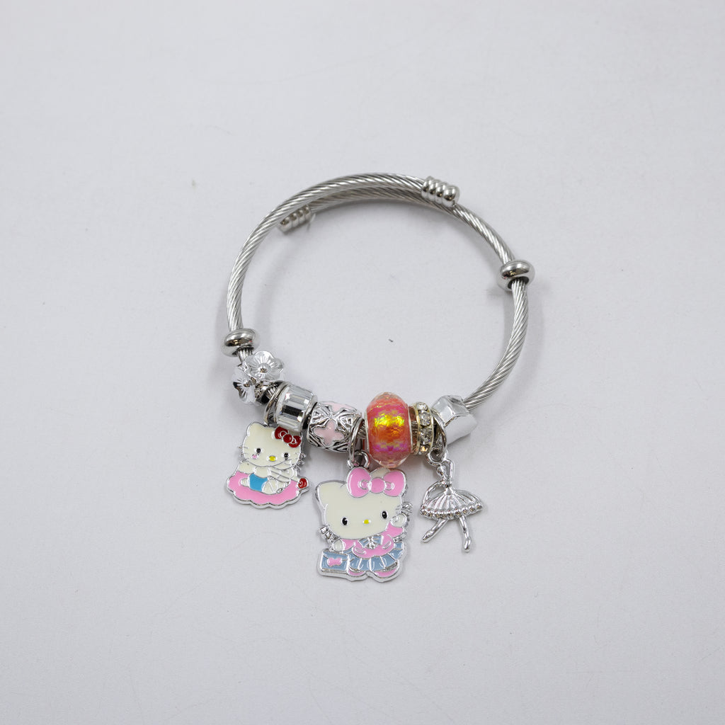 Pulsera tipo Pandora Plateados M6 Oro Laminado