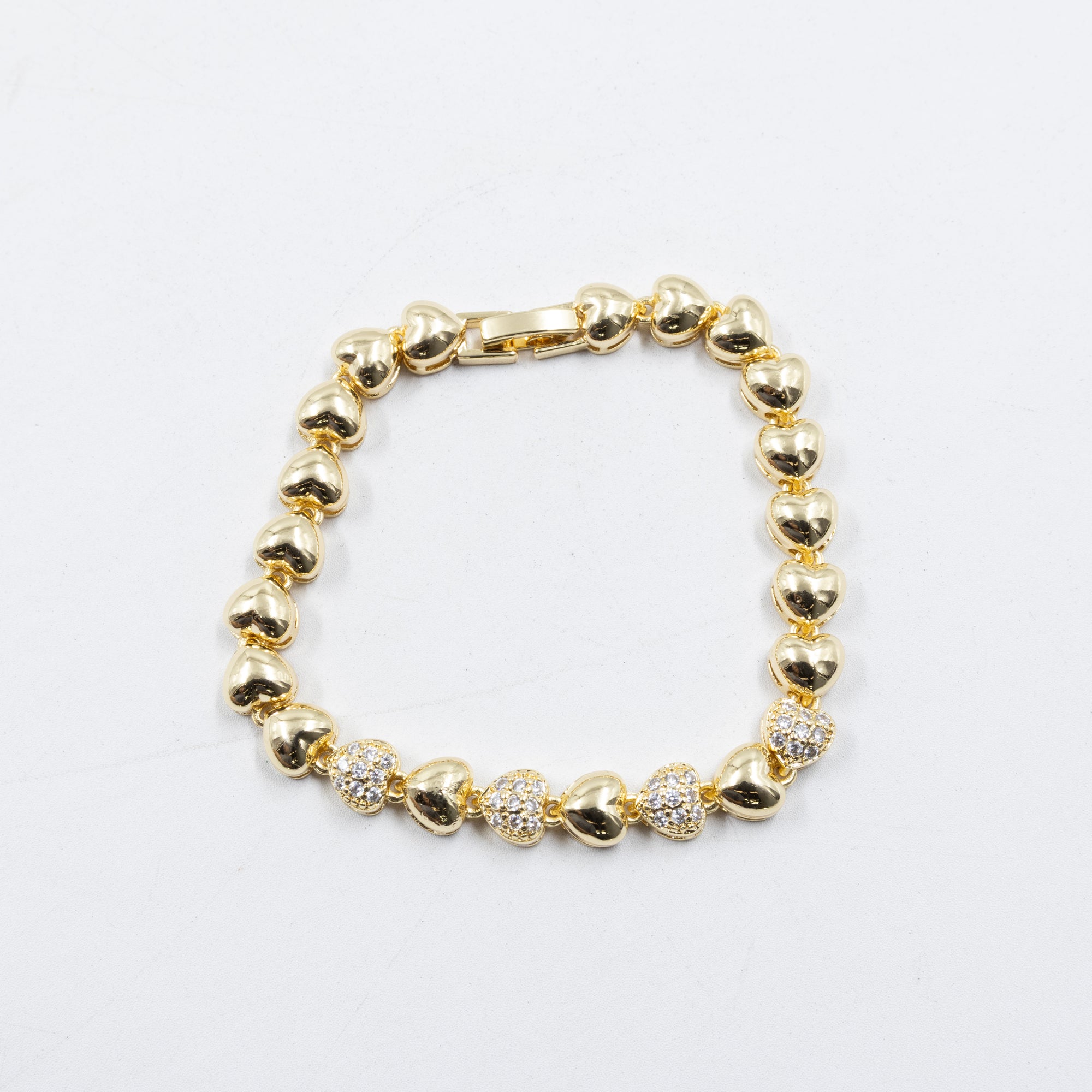 Cadenas de Pulseras Doradas con Piedras M4 Oro Laminado