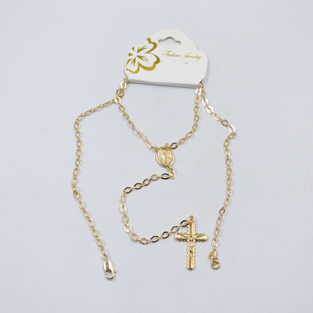 Collar Dorado Religioso M1 Oro Laminado