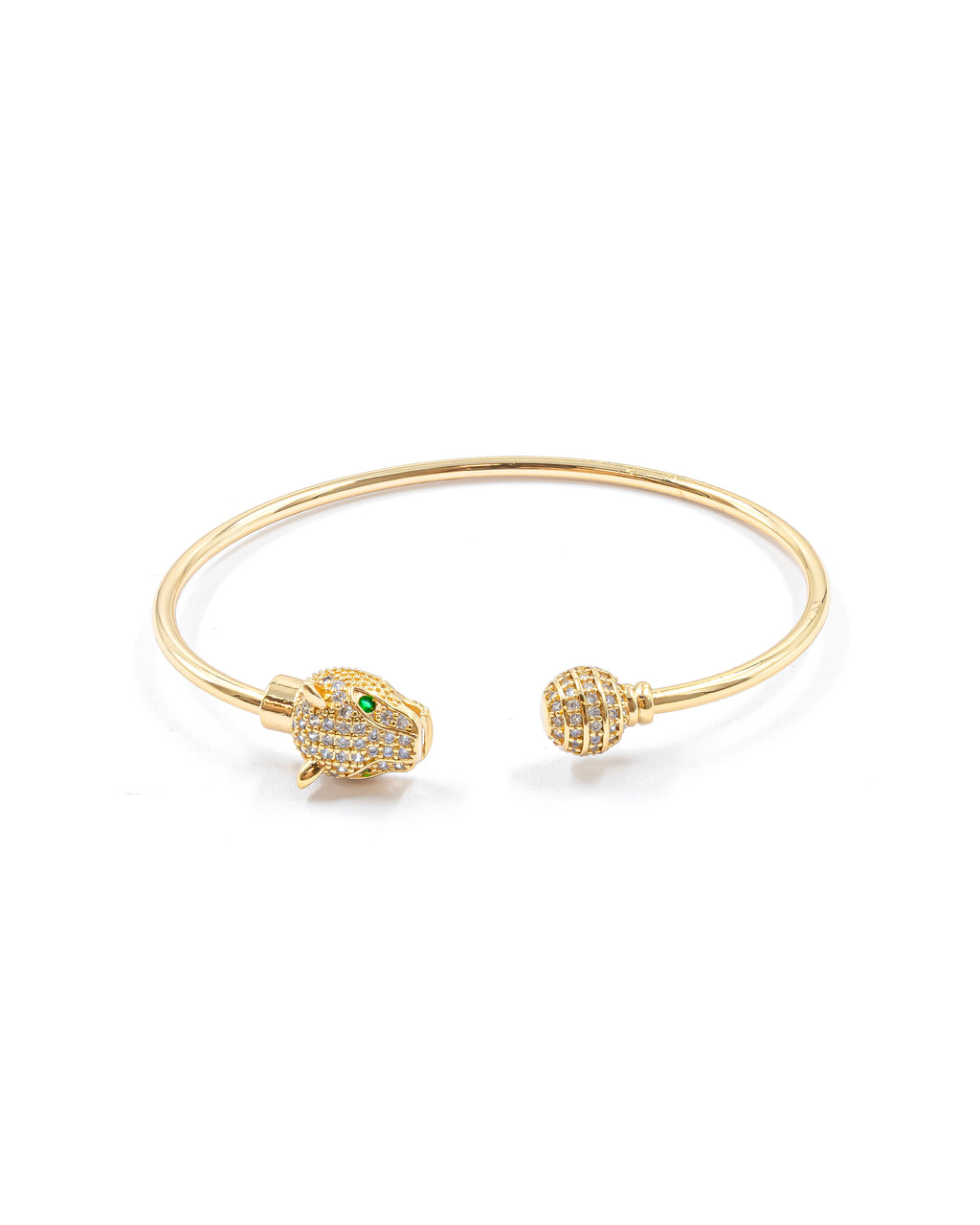 Brazalete Dorado con Piedras M7 Oro Laminado